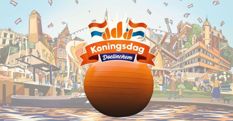Orange Ball travels through the Achterhoek